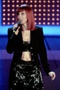 Live concert of Cher at the Ariston Theater during the Sanremo Giovani Festival Royalty Free Stock Photo