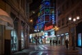 Sanremo, Italy, Ariston Theatre by night