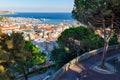 Sanremo, panorama from Giardini Regina Elena Royalty Free Stock Photo