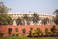 The Sansad Bhawan or Parliament Building is the house of the Parliament of India,