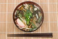 Sansai udon noodles