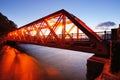Sansen Bridge in Hokkaido, Japan Royalty Free Stock Photo
