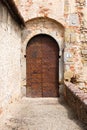 Sansepolcro, Italy. Entrance gate of medieval castle Castello Mediceo Royalty Free Stock Photo