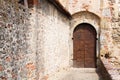 Sansepolcro, Italy. Entrance gate of medieval castle Castello Mediceo Royalty Free Stock Photo