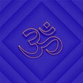 sanskrit mantra om symbol background for spiritual meditation and yoga