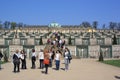 Sanssouci palace in Potsdam: Tourists enjoying