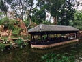 A water pavilion in the Sansu ancestral temple