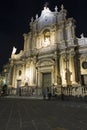 Saint Agata Cathedral from Catania Royalty Free Stock Photo