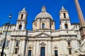 Sant`Agnese in Agone church from Piazza Navona, Rome, Italy. Royalty Free Stock Photo