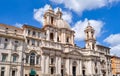 Sant`Agnese in Agone church on Piazza Navona square, Rome, Italy Royalty Free Stock Photo