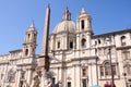 Sant'Agnese in Agone, Piazza Navona in Rome Royalty Free Stock Photo