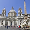 Sant'Agnese in Agone, Rome Royalty Free Stock Photo