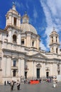 Sant`Agnese in Agone Sant`Agnese in Piazza Navona is a 17th century Baroque church in Rome, Italy Royalty Free Stock Photo