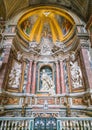 Side chapel in the Church of Sant`Agostino in Rome, Italy. Royalty Free Stock Photo