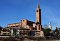 Sant'Anastasia gothic red brick chruch in Verona