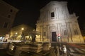 Sant'Andrea della Valle basilica church in Rome, Italy. Night Royalty Free Stock Photo