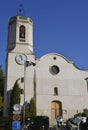 Sant Andreu de Vallgorguina church in the Valles Oriental region province of Barcelona, Catalonia, Spain Royalty Free Stock Photo