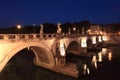 Sant' Angelo Bridge at night