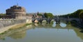 Sant Angelo Castle over Tevere river, Rome, Italy