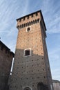 Sant`Angelo Lodigiano Italy: medieval castle Royalty Free Stock Photo