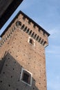 Sant`Angelo Lodigiano Italy: medieval castle Royalty Free Stock Photo