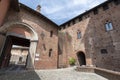 Sant Angelo Lodigiano: the medieval castle Royalty Free Stock Photo