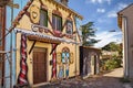 Sant`Angelo, Viterbo, Lazio, Italy: the village of fairy tales with large murals painted on the walls of houses and buildings