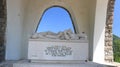 Ossuary monument of Sant`Anna di Stazzema. Memorial of the Nazi massacre of 12 August 1944