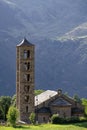 Sant Climent de Taull, one of the Catalan Romanesque Churches of the Vall de Boi. UNESCO world heritage site Royalty Free Stock Photo