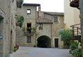 Historic center of Sant Esteve d`en Bas located in the Garrotxa region, Gerona province, Catalonia, Spain