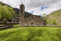 Sant Marti de la Cortinada Church in La Cortinada, Andorra Royalty Free Stock Photo