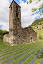 Sant Marti de la Cortinada Church in La Cortinada, Andorra Royalty Free Stock Photo