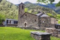 Sant Marti de la Cortinada Church in La Cortinada, Andorra Royalty Free Stock Photo
