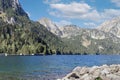 Sant Maurici mountain lake in the Aiguestortes i Estany de Sant Maurici National Park, Spain Royalty Free Stock Photo