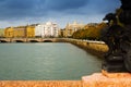 Sant Sebastian from Maria Cristina bridge Royalty Free Stock Photo