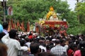 Sant Tukaram palkhi procession, Maharastra, India Royalty Free Stock Photo