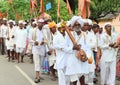 Sant Tukaram palkhi procession, Maharastra, India Royalty Free Stock Photo