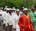 Sant Tukaram palkhi procession, Maharastra, India Royalty Free Stock Photo