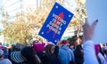 Anti-Trump messages at the 2018 Women`s March in Santa Ana.