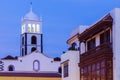 Santa Ana Church in Garachico at sunset