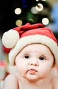 Santa Baby FAce Royalty Free Stock Photo