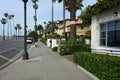 State Street scene in Santa Barbara, California. Royalty Free Stock Photo