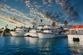 Santa Barbara Marina at Sunset Royalty Free Stock Photo