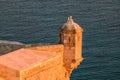 Santa Barbara castle detail, Alicante, Spain. Royalty Free Stock Photo
