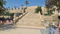 Santa Barbara Castle Steps Alicante Royalty Free Stock Photo