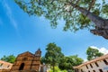 Santa Barbara Church Wide Angle Royalty Free Stock Photo