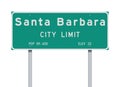 Santa Barbara City Limit road sign
