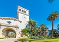 Santa Barbara courthouse on a clear day Royalty Free Stock Photo
