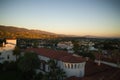 SANTA BARBARA, USA - CIRCA NOVEMBER, 2017: view from Santa Barbara County Courthouse on a autumn evening Royalty Free Stock Photo