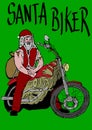 Santa biker